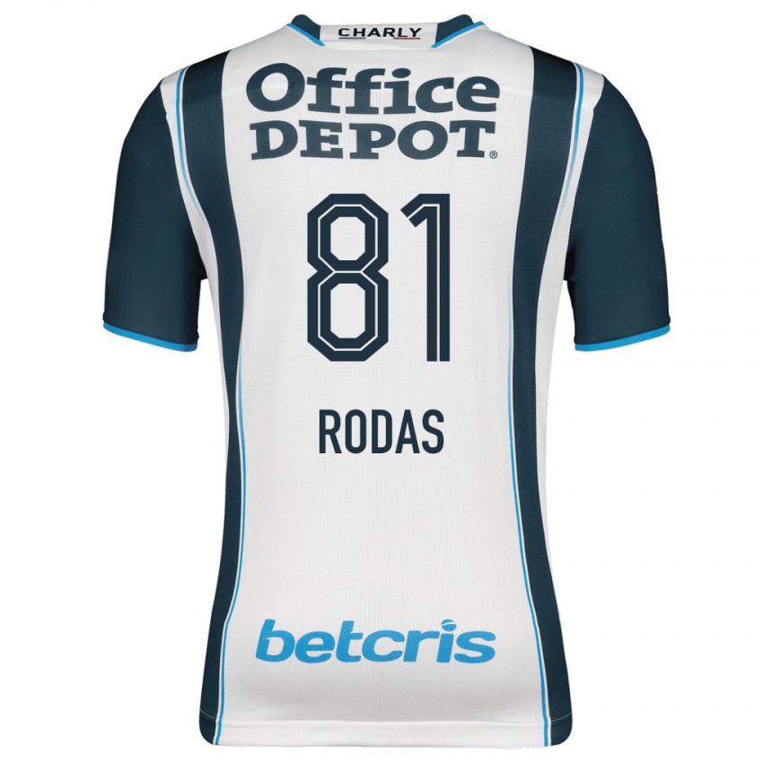 Męski Carlos Rodas #81 Marynarka Wojenna Domowa Koszulka 2023/24 Koszulki Klubowe