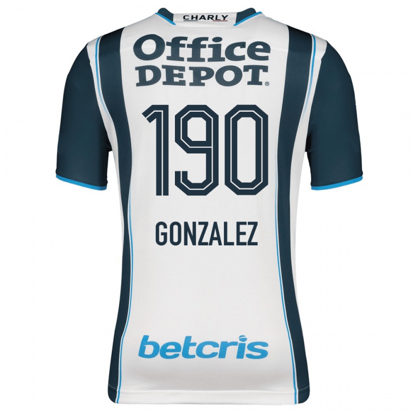 Męski Owen González #190 Marynarka Wojenna Domowa Koszulka 2023/24 Koszulki Klubowe