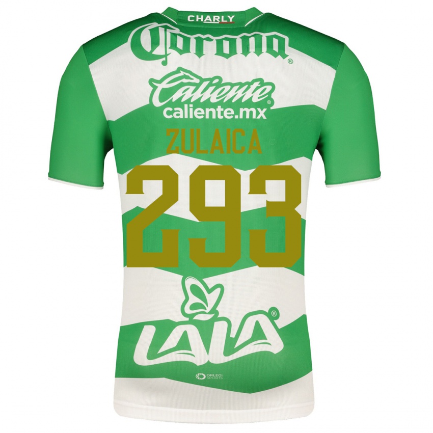 Męski José Zulaica #293 Zielony Domowa Koszulka 2023/24 Koszulki Klubowe