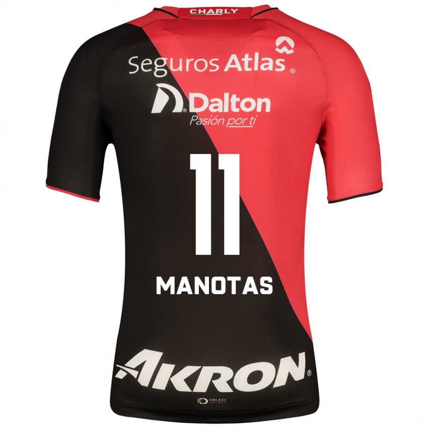 Męski Mauro Manotas #11 Czarny Domowa Koszulka 2023/24 Koszulki Klubowe