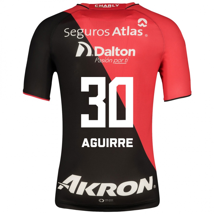 Męski Eduardo Aguirre #30 Czarny Domowa Koszulka 2023/24 Koszulki Klubowe