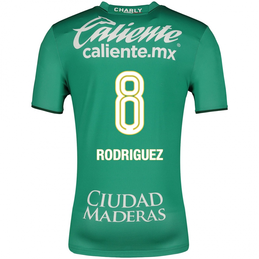 Męski Iván Rodríguez #8 Zielony Domowa Koszulka 2023/24 Koszulki Klubowe