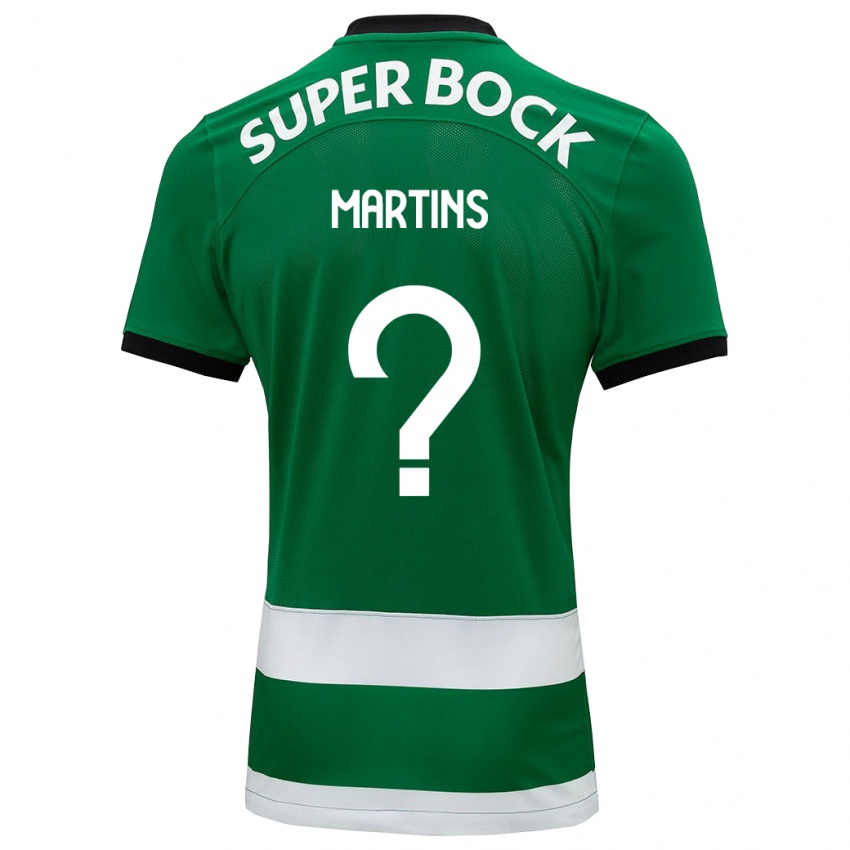 Męski Diogo Martins #0 Zielony Domowa Koszulka 2023/24 Koszulki Klubowe