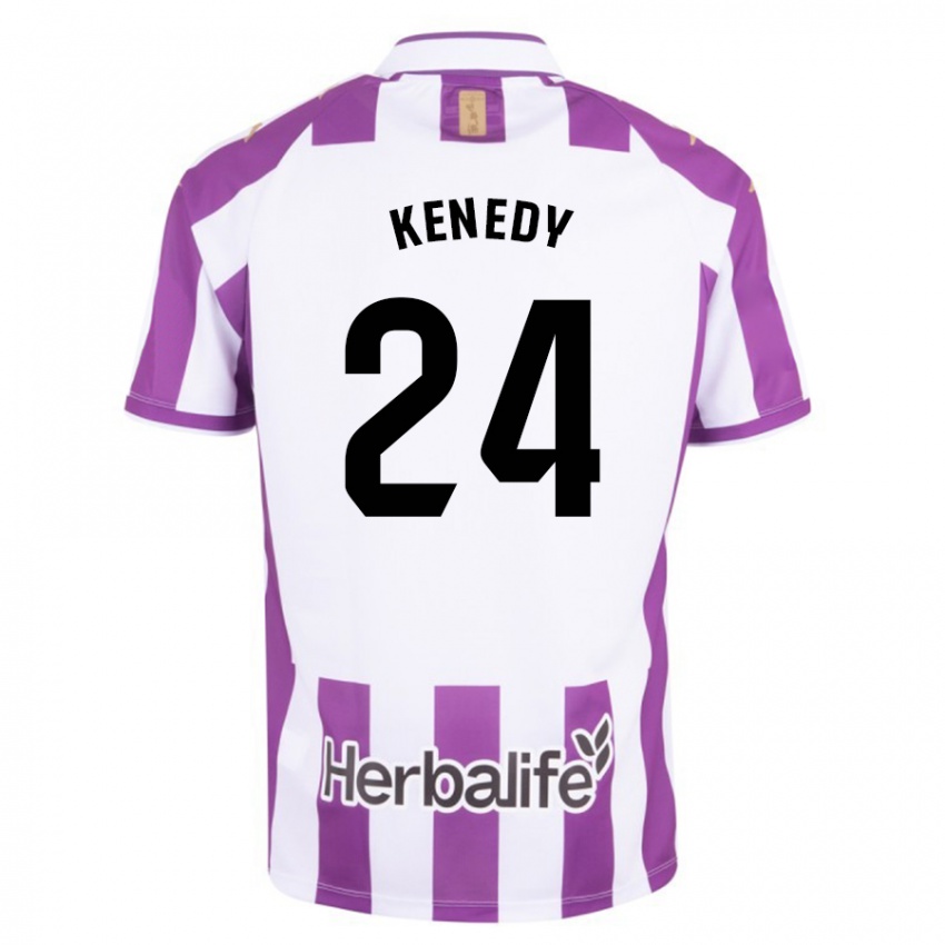 Męski Kenedy #24 Purpurowy Domowa Koszulka 2023/24 Koszulki Klubowe