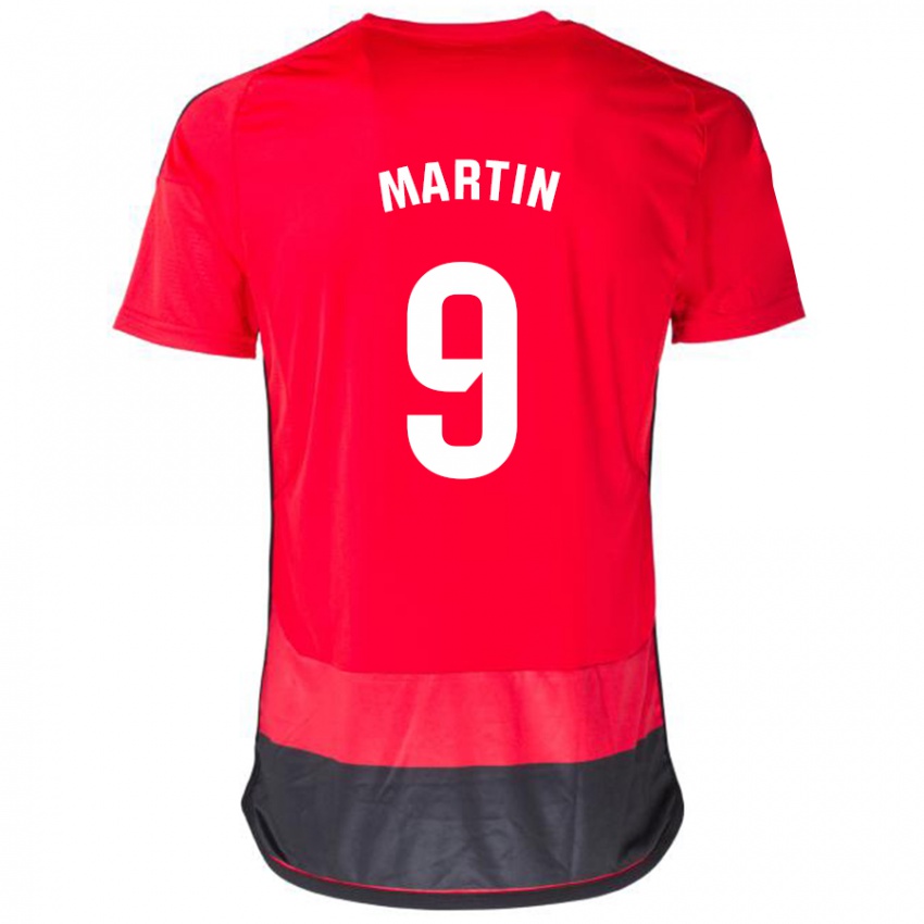 Męski Carlos Martin #9 Czerwony Czarny Domowa Koszulka 2023/24 Koszulki Klubowe