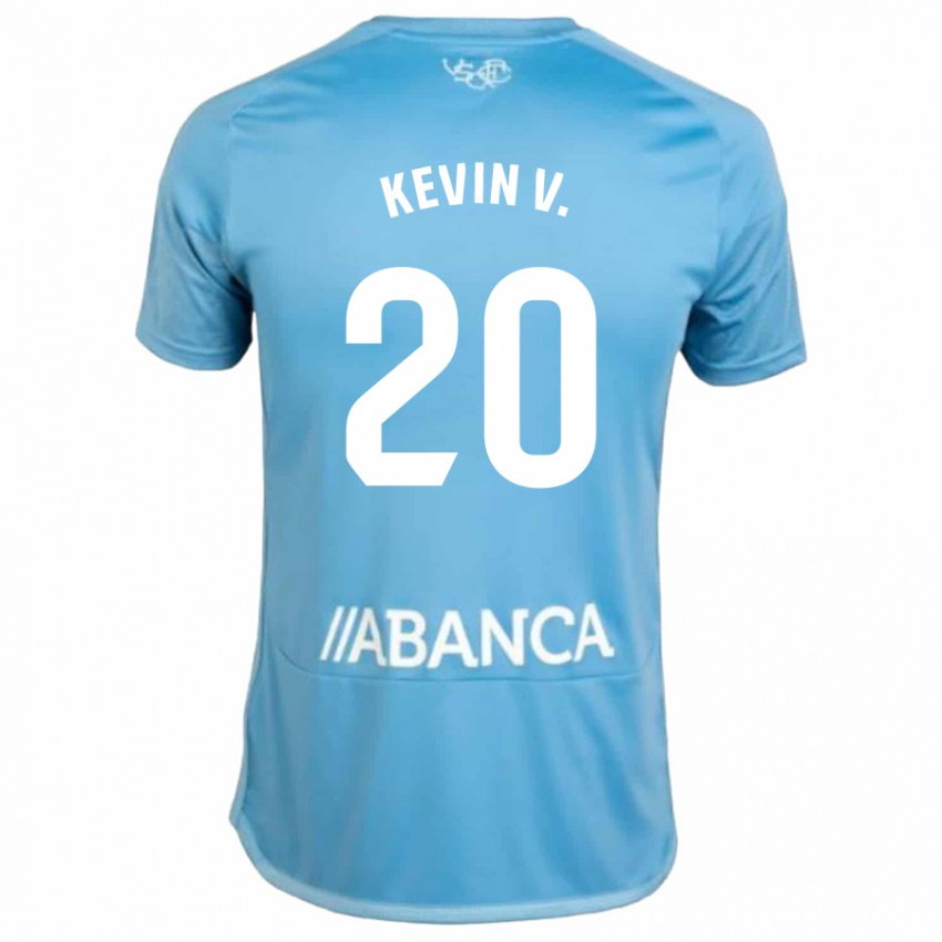 Męski Kevin Vazquez #20 Niebieski Domowa Koszulka 2023/24 Koszulki Klubowe
