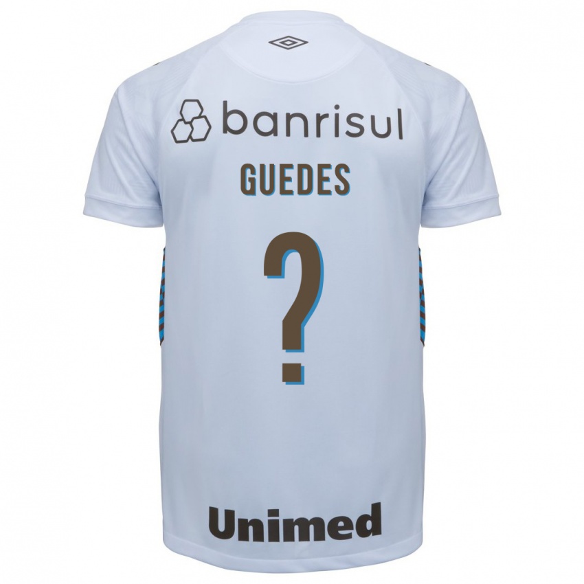Męski Guilherme Guedes #0 Biały Wyjazdowa Koszulka 2023/24 Koszulki Klubowe