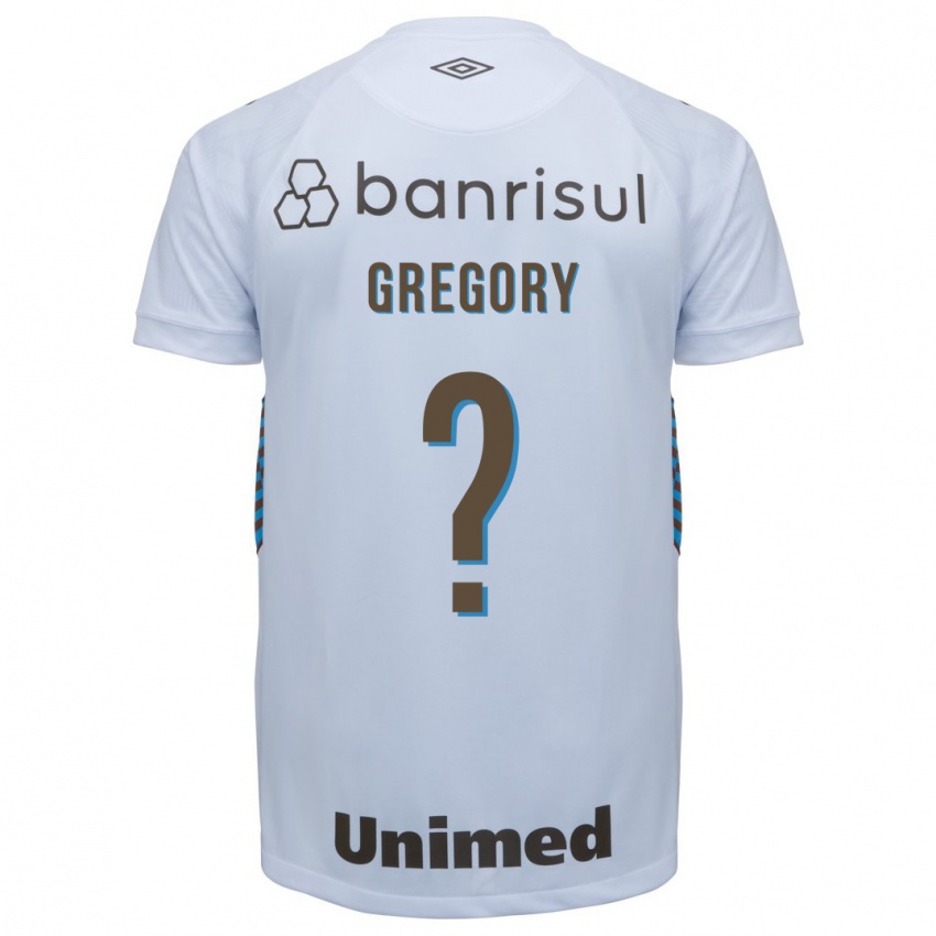 Męski Gregory #0 Biały Wyjazdowa Koszulka 2023/24 Koszulki Klubowe