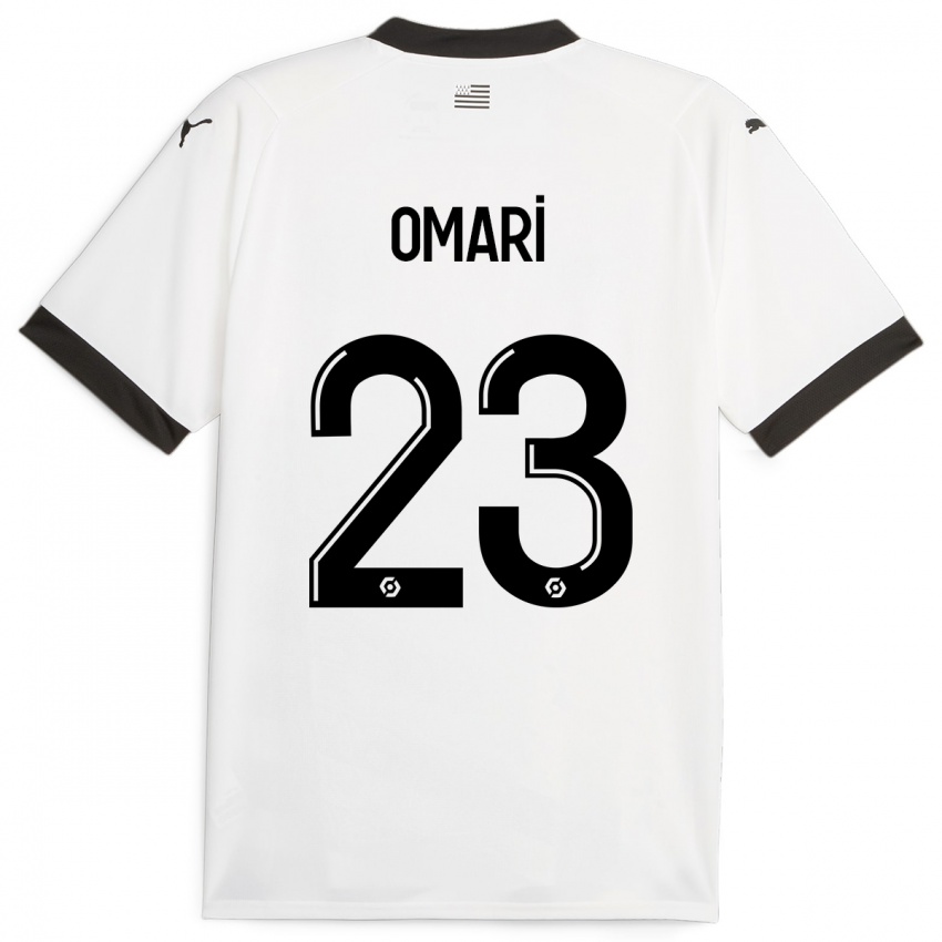 Męski Warmed Omari #23 Biały Wyjazdowa Koszulka 2023/24 Koszulki Klubowe
