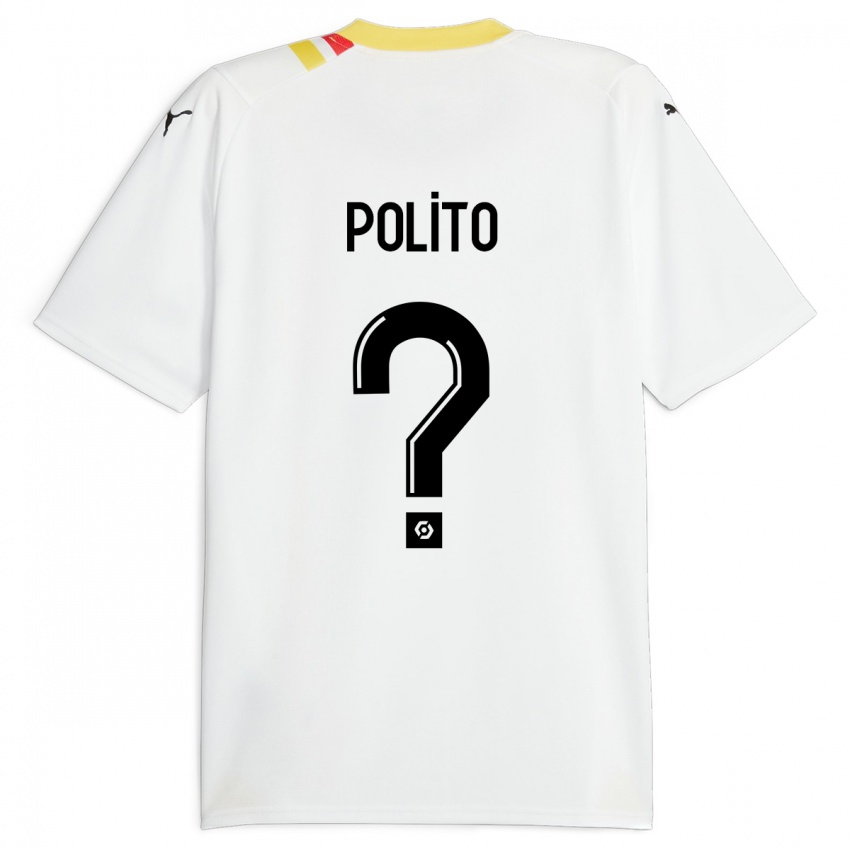 Męski Carla Polito #0 Czarny Wyjazdowa Koszulka 2023/24 Koszulki Klubowe