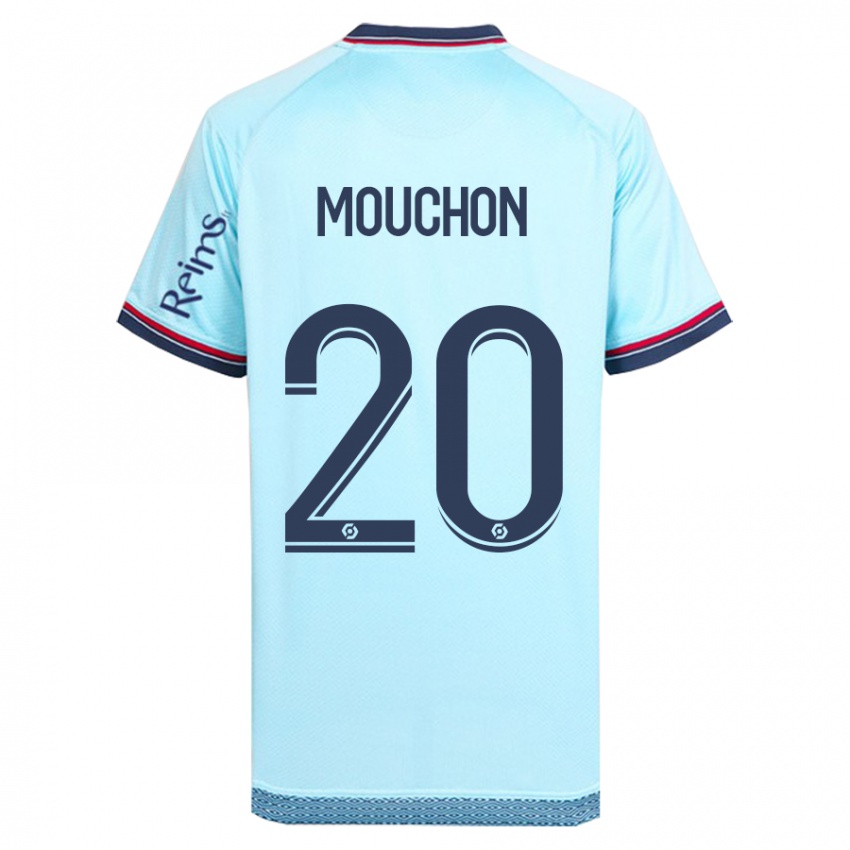 Męski Noemie Mouchon #20 Niebieskie Niebo Wyjazdowa Koszulka 2023/24 Koszulki Klubowe