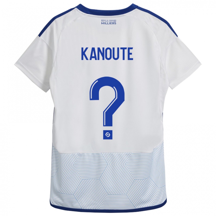 Męski Mahamadou Kanouté #0 Biały Wyjazdowa Koszulka 2023/24 Koszulki Klubowe