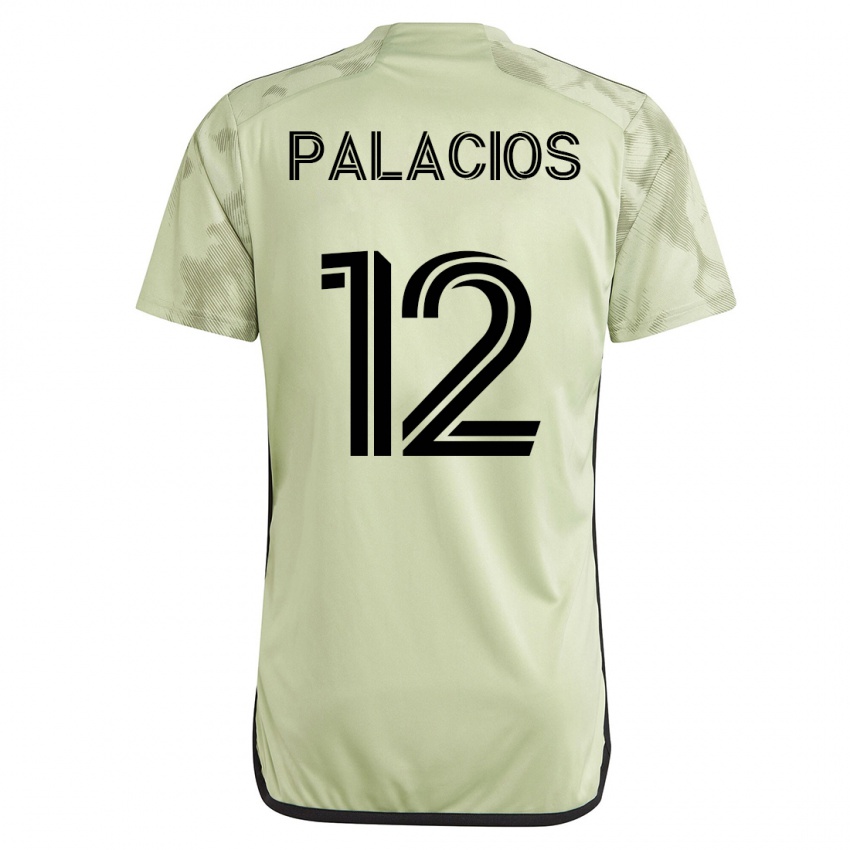 Męski Diego Palacios #12 Zielony Wyjazdowa Koszulka 2023/24 Koszulki Klubowe