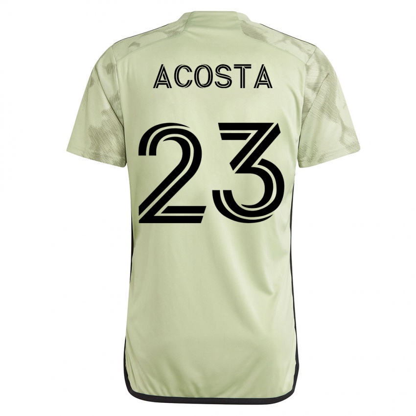 Męski Kellyn Acosta #23 Zielony Wyjazdowa Koszulka 2023/24 Koszulki Klubowe