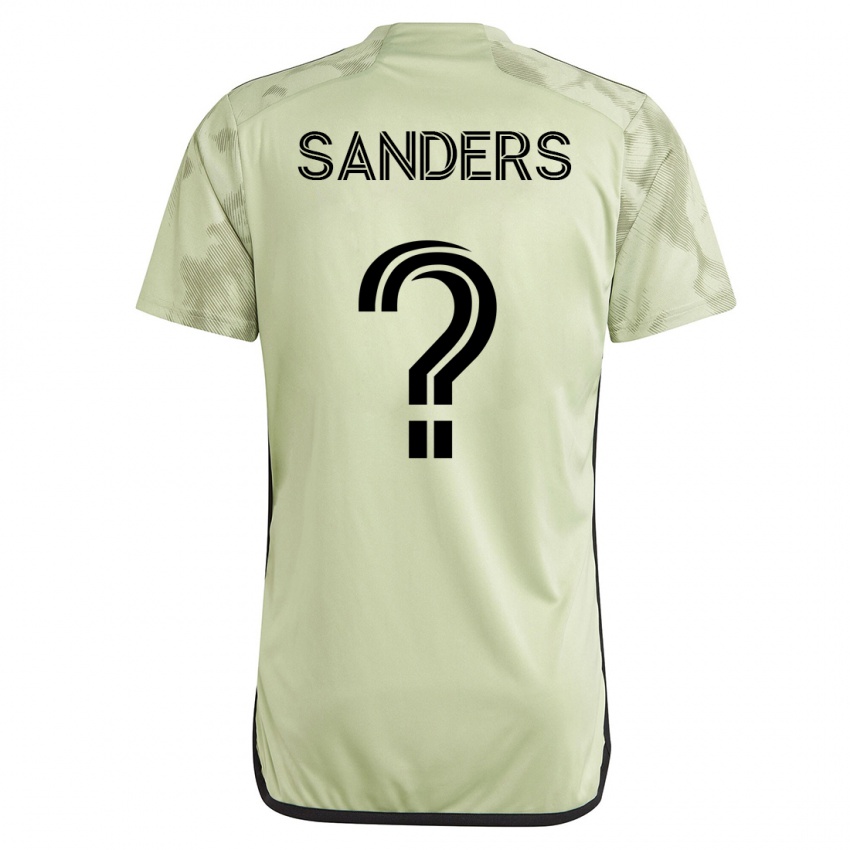 Męski Adrian Sanders #0 Zielony Wyjazdowa Koszulka 2023/24 Koszulki Klubowe