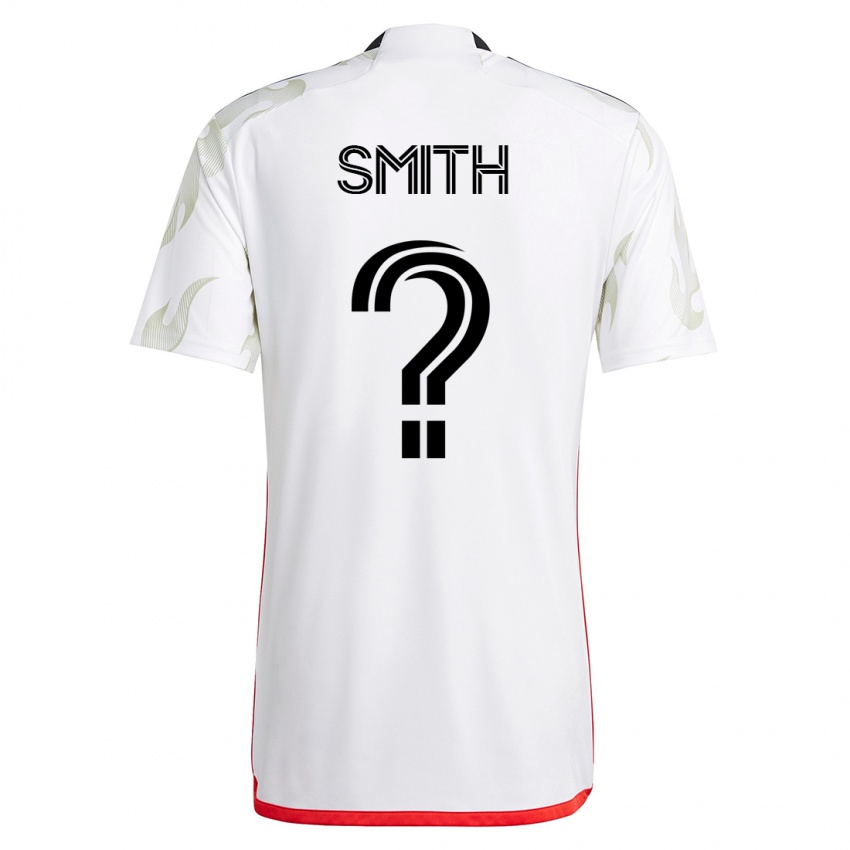 Męski Collin Smith #0 Biały Wyjazdowa Koszulka 2023/24 Koszulki Klubowe