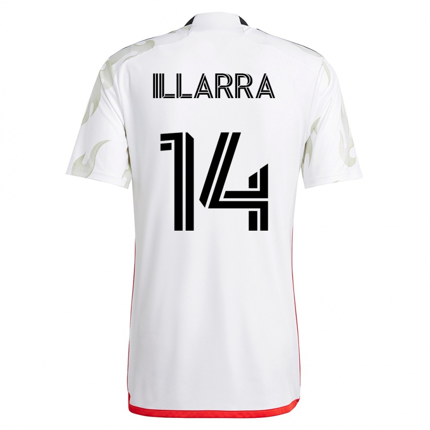 Męski Asier Illarramendi #14 Biały Wyjazdowa Koszulka 2023/24 Koszulki Klubowe