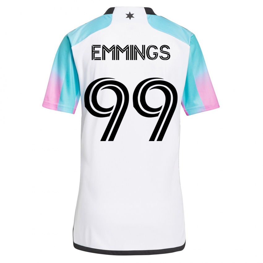 Męski Fred Emmings #99 Biały Wyjazdowa Koszulka 2023/24 Koszulki Klubowe