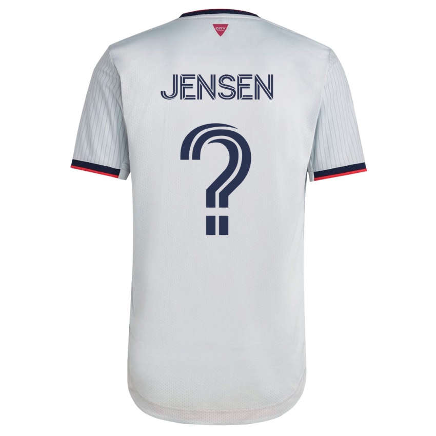Męski Isak Jensen #0 Biały Wyjazdowa Koszulka 2023/24 Koszulki Klubowe