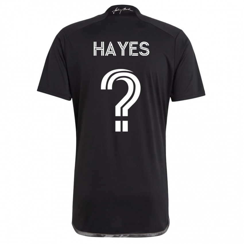 Męski Braxton Hayes #0 Czarny Wyjazdowa Koszulka 2023/24 Koszulki Klubowe