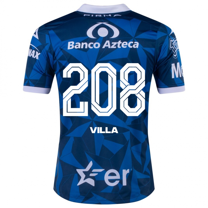 Męski Patrick Villa #208 Niebieski Wyjazdowa Koszulka 2023/24 Koszulki Klubowe