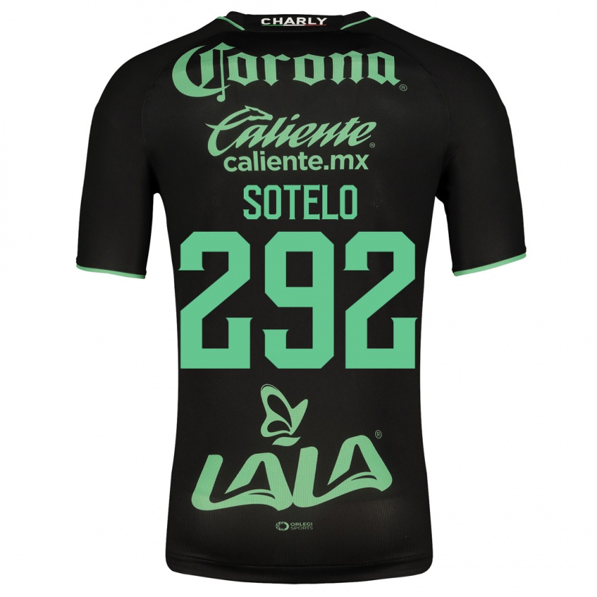 Męski José Sotelo #292 Czarny Wyjazdowa Koszulka 2023/24 Koszulki Klubowe