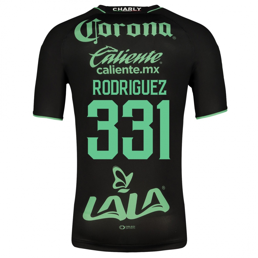 Męski Juan Rodríguez #331 Czarny Wyjazdowa Koszulka 2023/24 Koszulki Klubowe