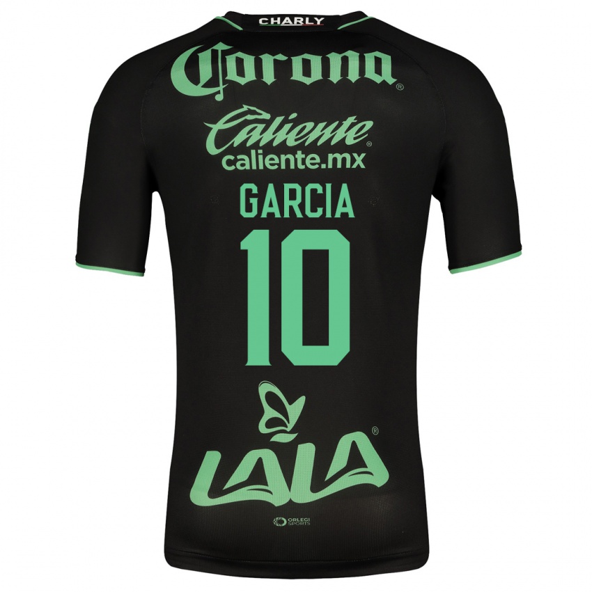 Męski Daniela García #10 Czarny Wyjazdowa Koszulka 2023/24 Koszulki Klubowe