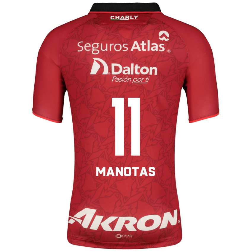 Męski Mauro Manotas #11 Czerwony Wyjazdowa Koszulka 2023/24 Koszulki Klubowe
