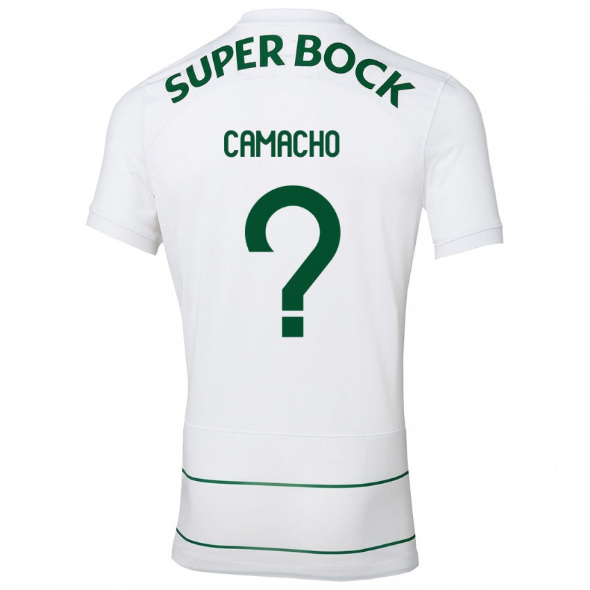 Męski Rafael Camacho #0 Biały Wyjazdowa Koszulka 2023/24 Koszulki Klubowe