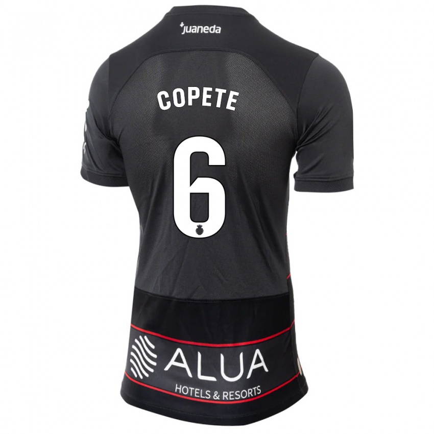 Męski José Copete #6 Czarny Wyjazdowa Koszulka 2023/24 Koszulki Klubowe