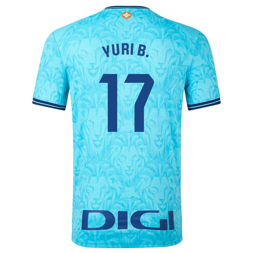 Męski Yuri Berchiche #17 Niebieskie Niebo Wyjazdowa Koszulka 2023/24 Koszulki Klubowe