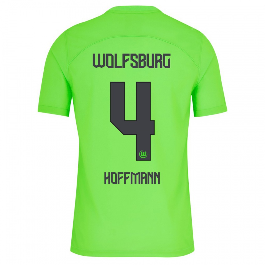 Kobiety Nils Hoffmann #4 Zielony Domowa Koszulka 2023/24 Koszulki Klubowe