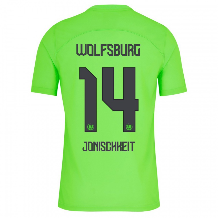 Kobiety Jamal Jonischkeit #14 Zielony Domowa Koszulka 2023/24 Koszulki Klubowe