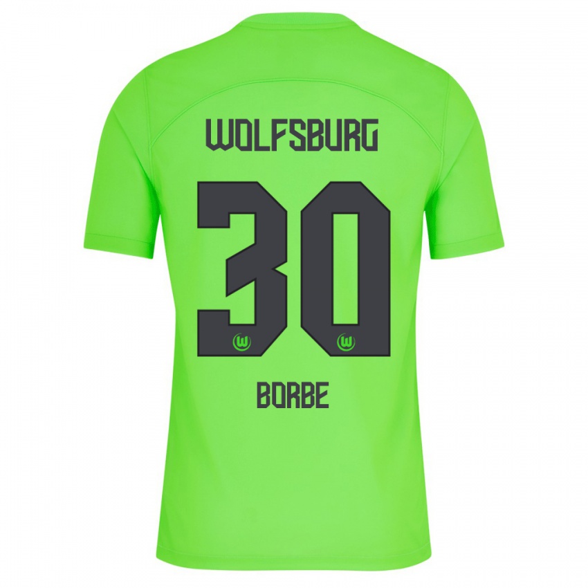 Kobiety Anneke Borbe #30 Zielony Domowa Koszulka 2023/24 Koszulki Klubowe