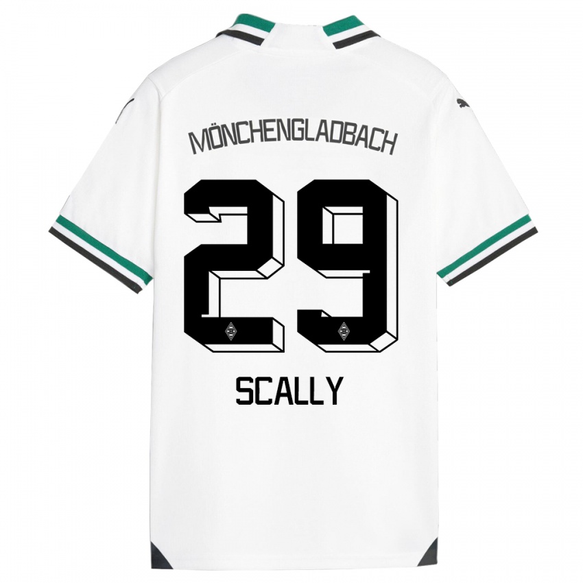 Kobiety Joe Scally #29 Biały Zielony Domowa Koszulka 2023/24 Koszulki Klubowe