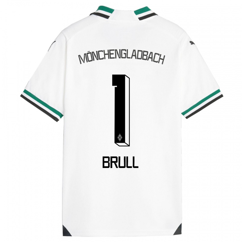 Kobiety Maximilian Brüll #1 Biały Zielony Domowa Koszulka 2023/24 Koszulki Klubowe