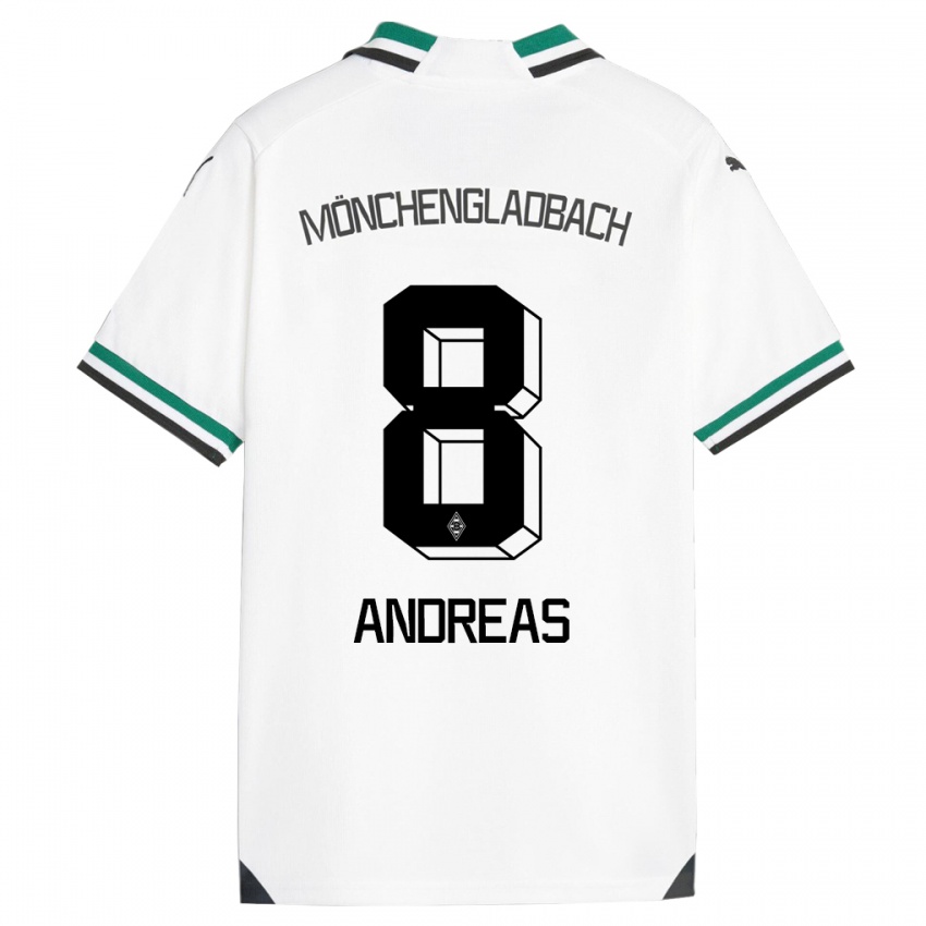 Kobiety Noah Andreas #8 Biały Zielony Domowa Koszulka 2023/24 Koszulki Klubowe