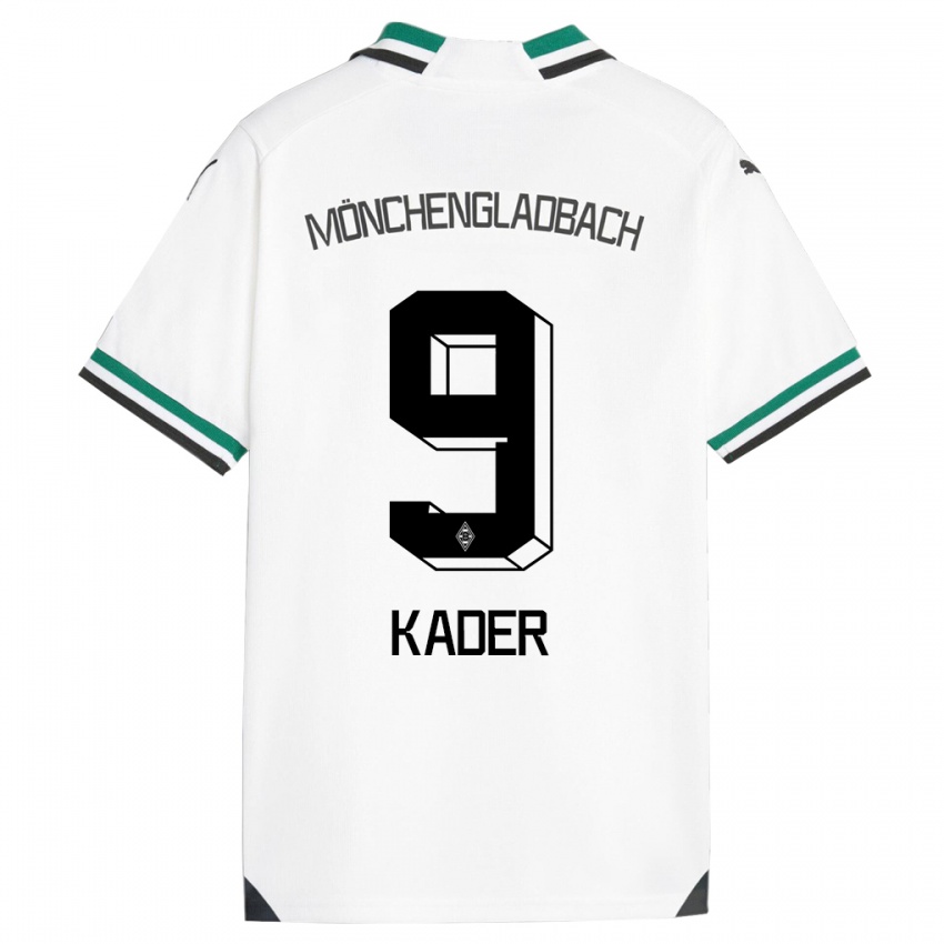 Kobiety Cagatay Kader #9 Biały Zielony Domowa Koszulka 2023/24 Koszulki Klubowe