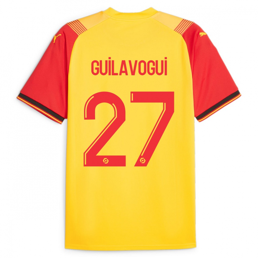 Kobiety Morgan Guilavogui #27 Żółty Domowa Koszulka 2023/24 Koszulki Klubowe