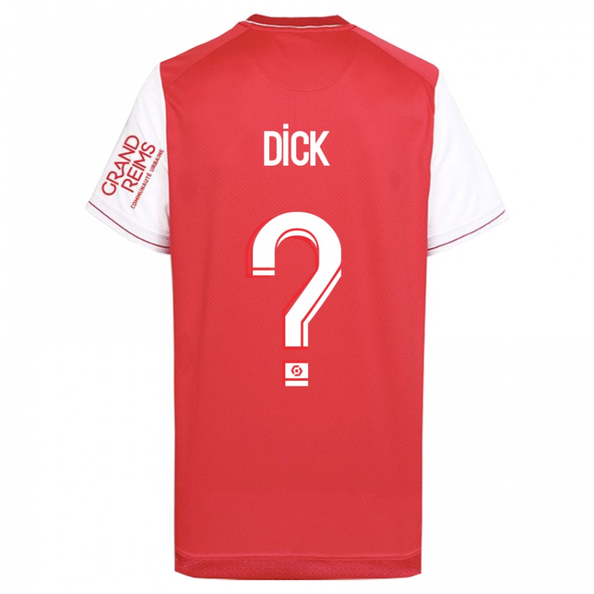 Kobiety Livingstone Dick #0 Czerwony Domowa Koszulka 2023/24 Koszulki Klubowe