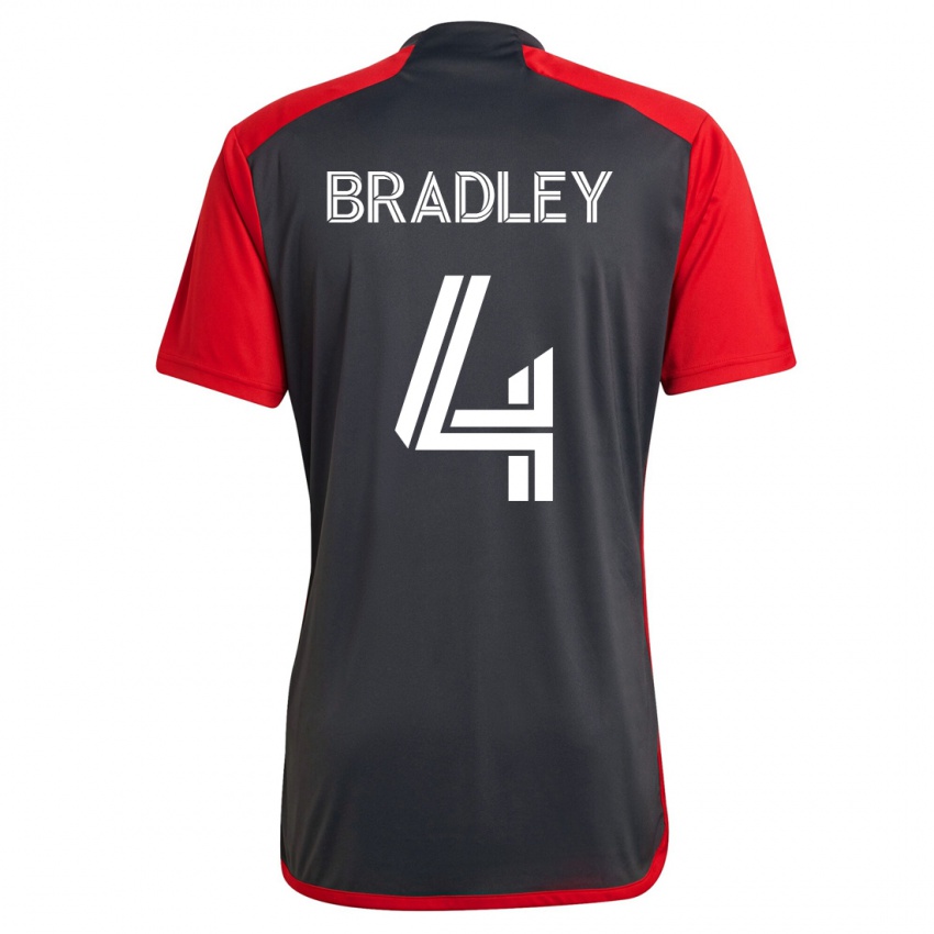 Kobiety Michael Bradley #4 Szary Domowa Koszulka 2023/24 Koszulki Klubowe