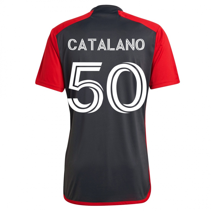 Kobiety Gianluca Catalano #50 Szary Domowa Koszulka 2023/24 Koszulki Klubowe