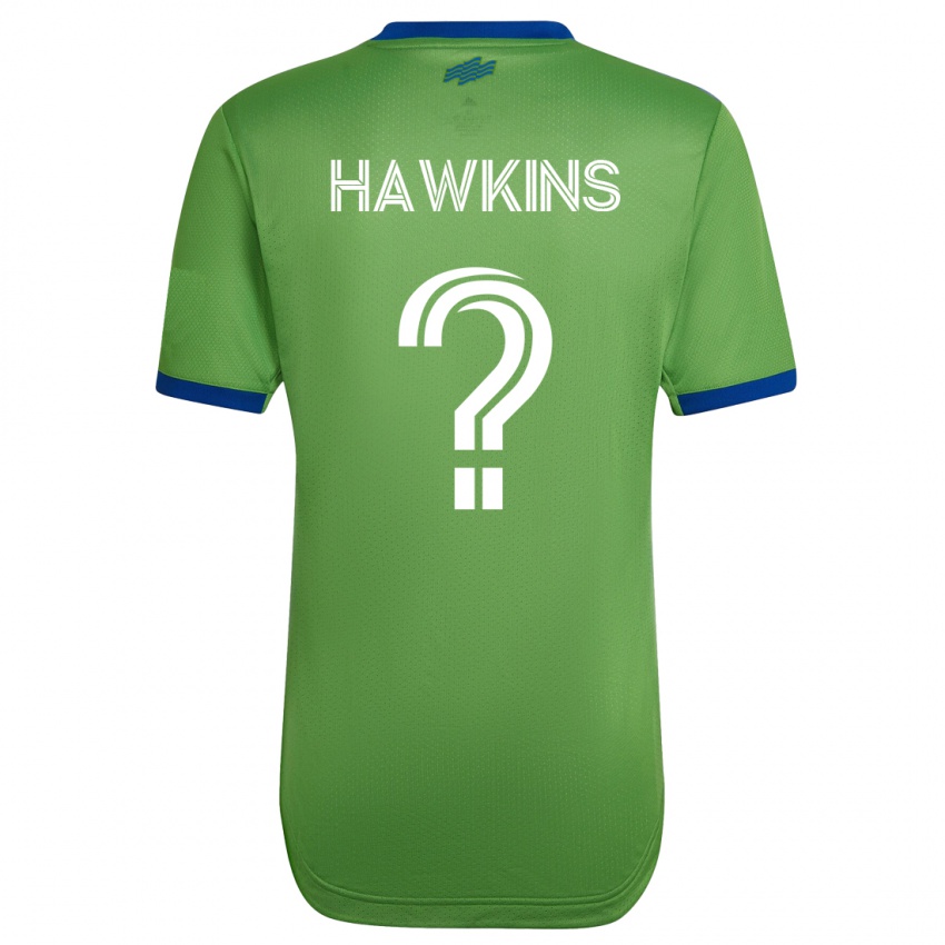 Kobiety Stuart Hawkins #0 Zielony Domowa Koszulka 2023/24 Koszulki Klubowe