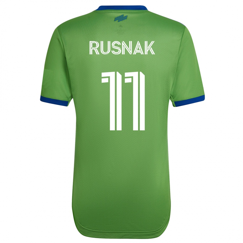 Kobiety Albert Rusnák #11 Zielony Domowa Koszulka 2023/24 Koszulki Klubowe