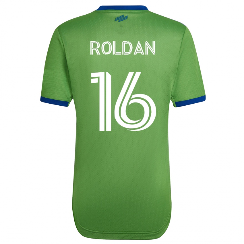 Kobiety Álex Roldán #16 Zielony Domowa Koszulka 2023/24 Koszulki Klubowe