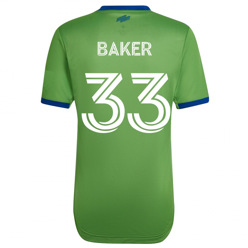 Kobiety Cody Baker #33 Zielony Domowa Koszulka 2023/24 Koszulki Klubowe