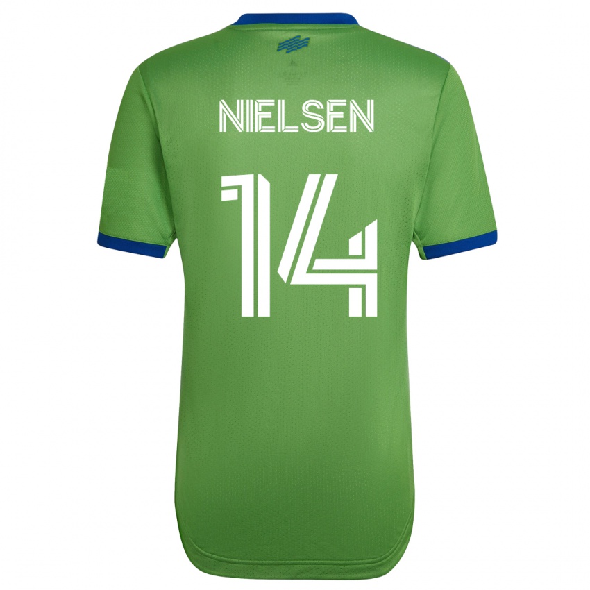 Kobiety Taylor Nielsen #14 Zielony Domowa Koszulka 2023/24 Koszulki Klubowe