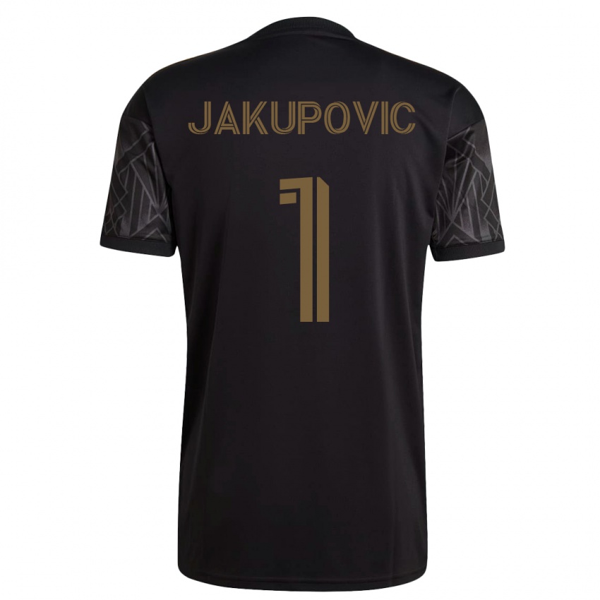 Kobiety Eldin Jakupovic #1 Czarny Domowa Koszulka 2023/24 Koszulki Klubowe