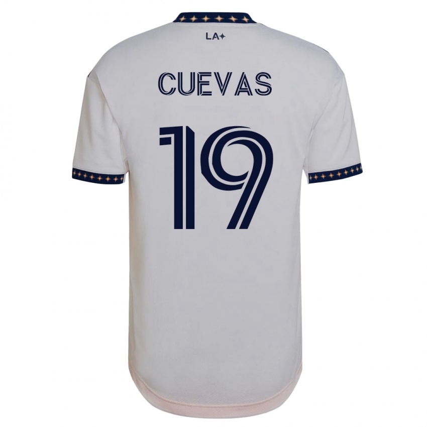 Kobiety Mauricio Cuevas #19 Biały Domowa Koszulka 2023/24 Koszulki Klubowe